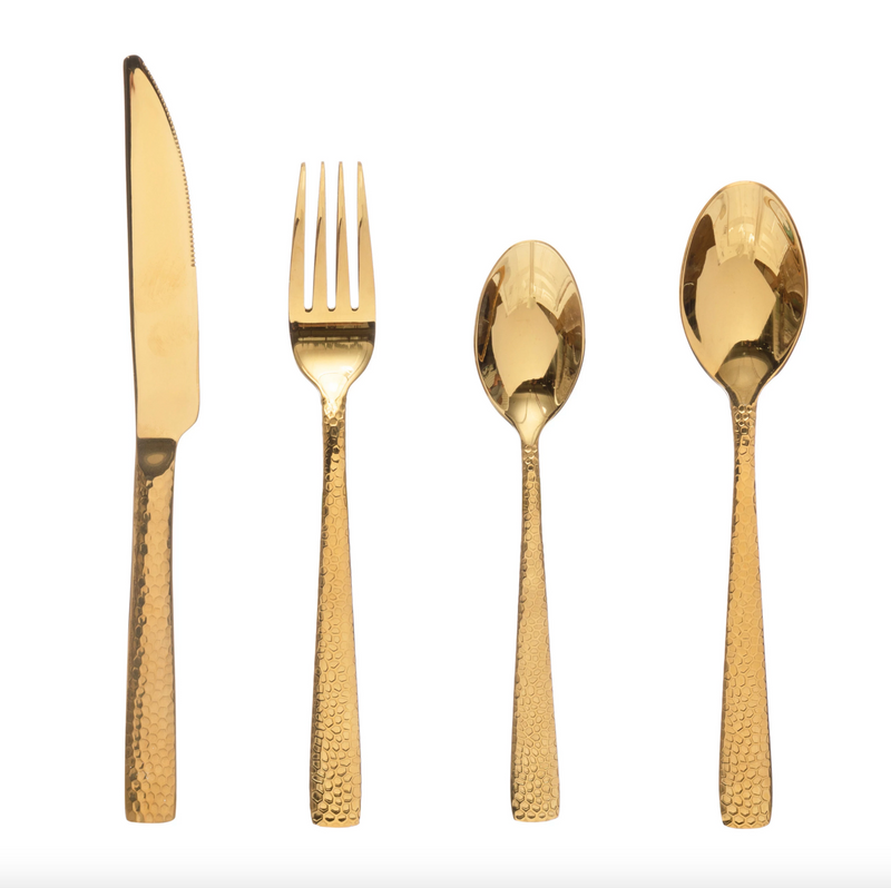 Gold Cutlery Set of 4, HOM , , HOM  @feelathom