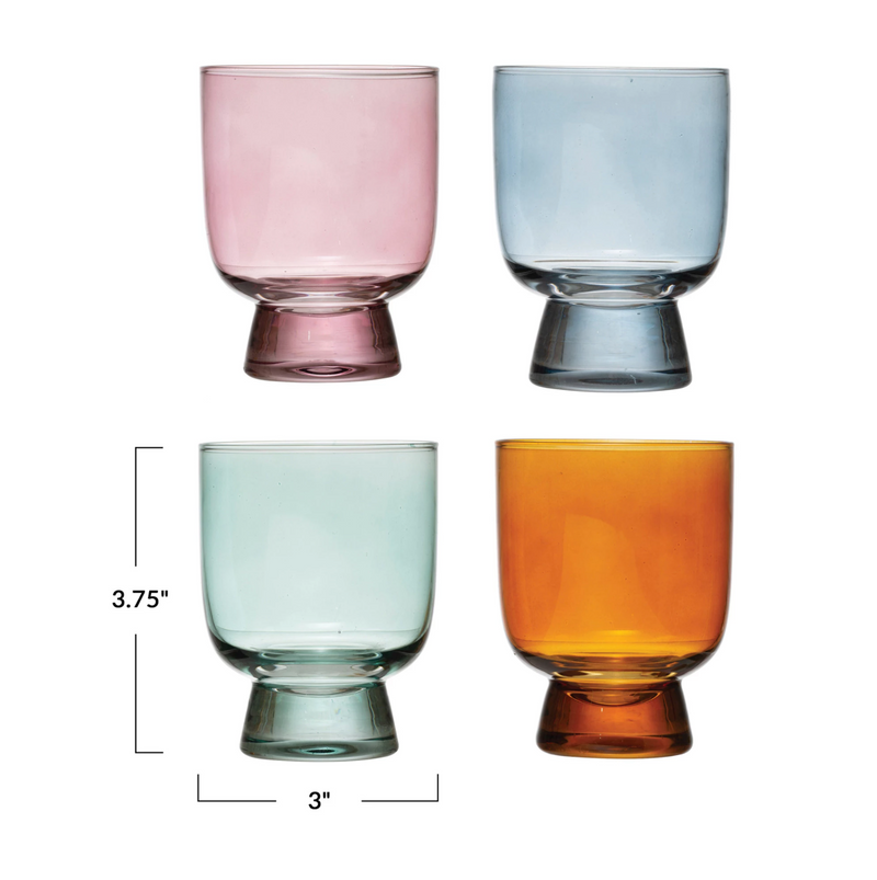 Colored Coupe Drinking Glass, HOM , , Creative Co-Op @feelathom