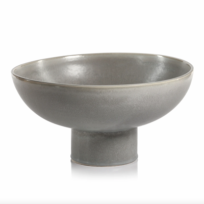 Côte d'Ivoire Glazed Stoneware Footed Bowl, FEEL AT HOM , Bowls, Zodax @feelathom