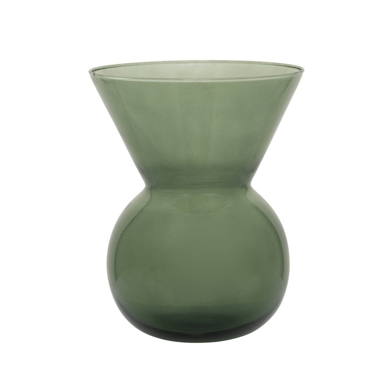 Flower Vase Recycled Glass Green, HOM , , BIDKHOME @feelathom