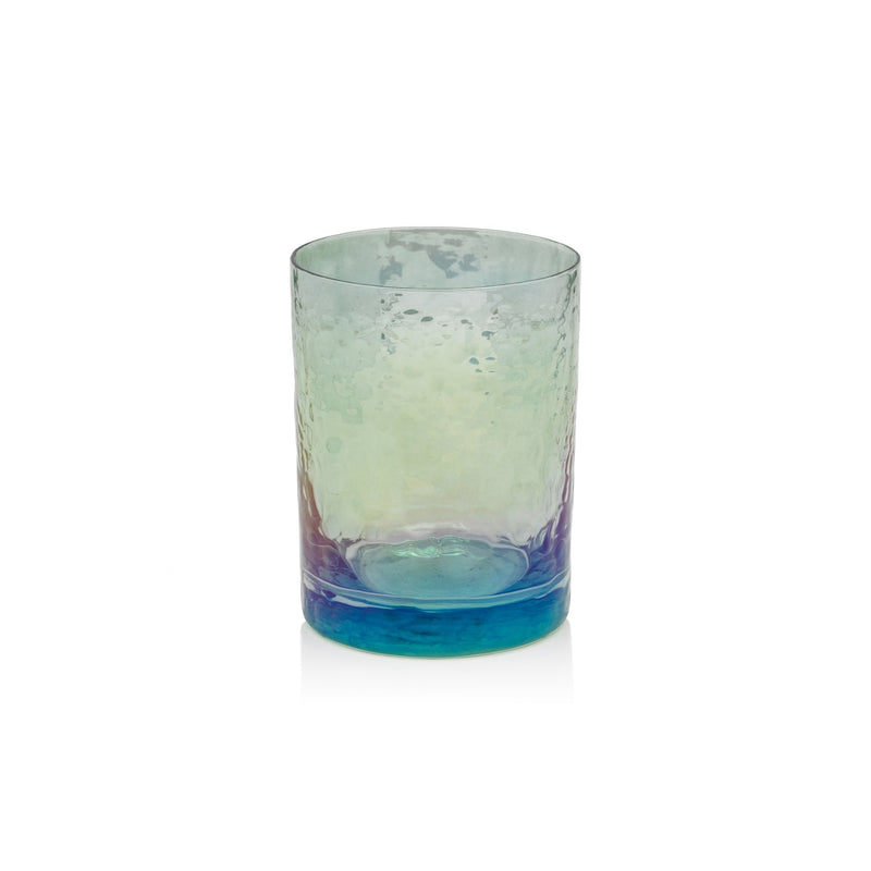 Aperitivo Rock Glass - Luster Blue, FEEL AT HOM , , Zodax @feelathom