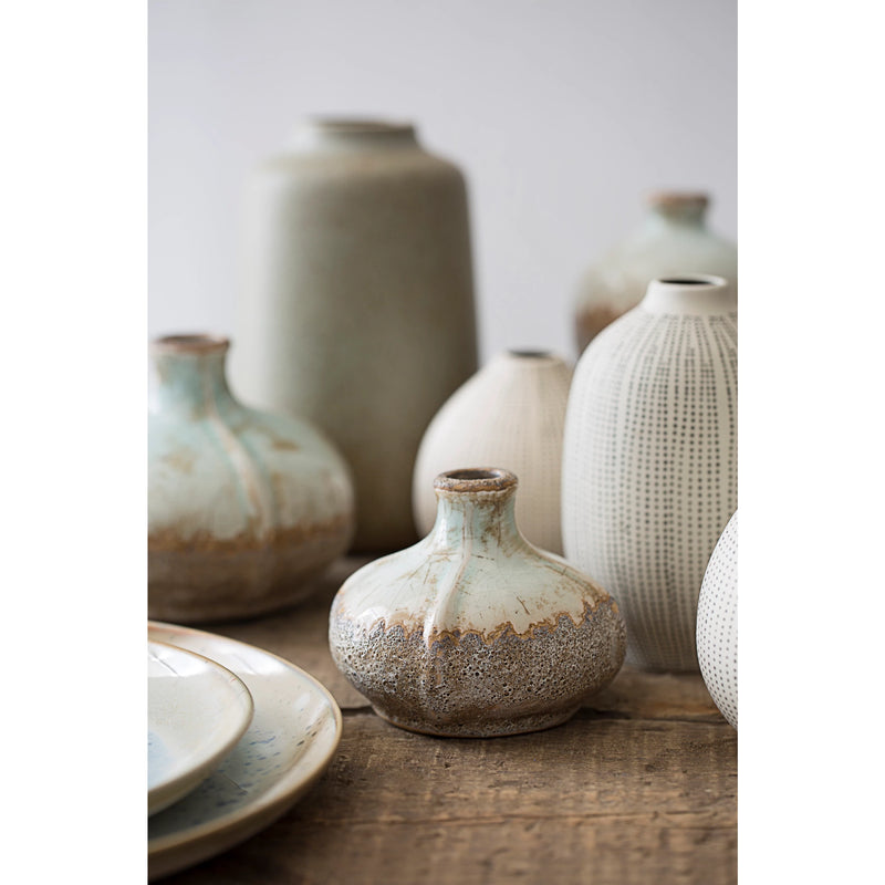 Textured Stoneware Vases, FEEL AT HOM , , Creative Co-Op @feelathom
