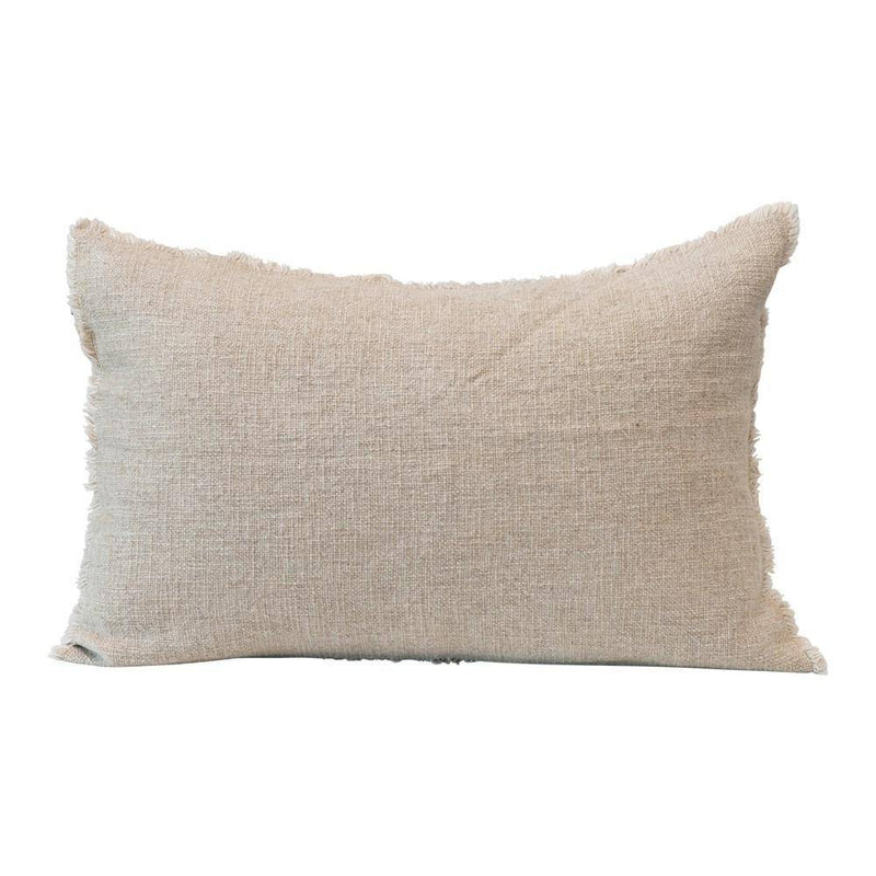 Natural Linen Lumbar Pillow Cover, HOM , Pillow, Creative Co-Op @feelathom