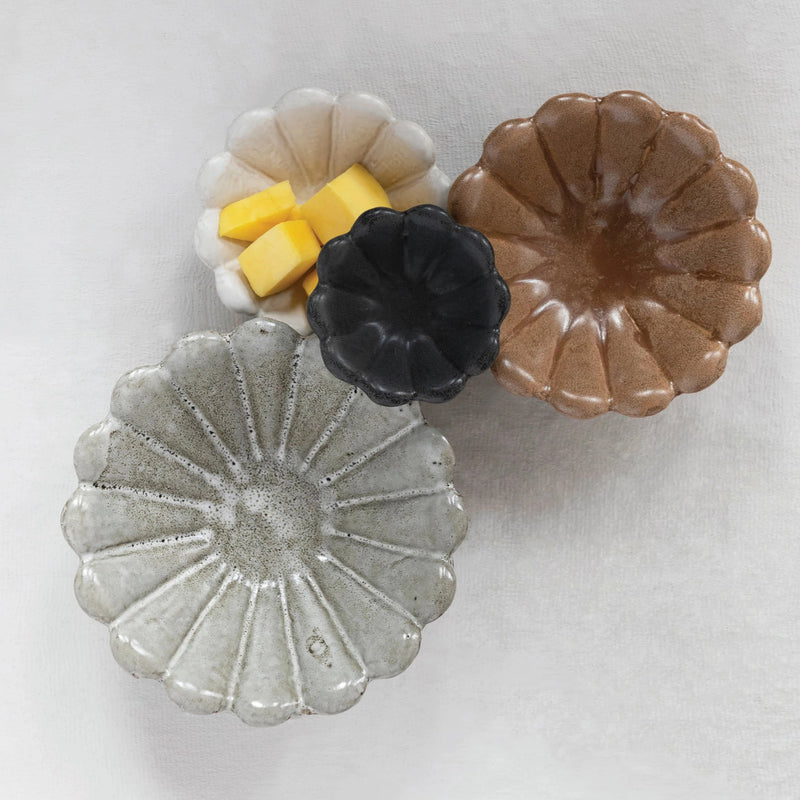 Stoneware Flower Bowls, FEEL AT HOM , , Creative Co-Op @feelathom