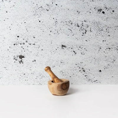 Olive Wood Mortar & Pestle, FEEL AT HOM , , Gharyan @feelathom
