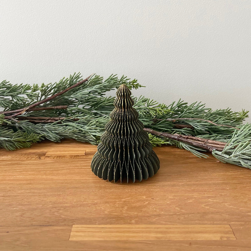 Green Paper Christmas Tree with Glitter, HOM , Seasonal & Holiday Decorations, Creative Co-Op @feelathom