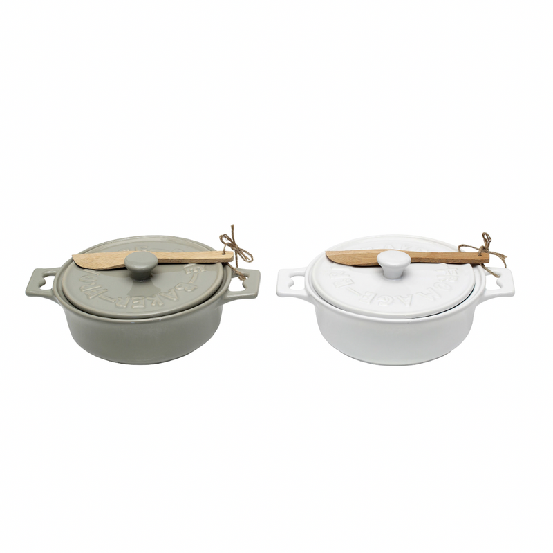 Brie Baker with Lid and Spreader, FEEL AT HOM , Kitchen, FEEL AT HOM  @feelathom