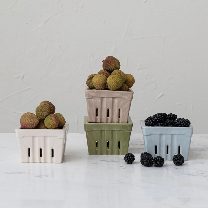 Tula Stoneware Berry Basket, FEEL AT HOM , Kitchen, FEEL AT HOM  @feelathom