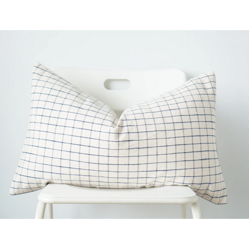 Hampton Blue Batik Pillow, FEEL AT HOM , Pillows, Tshaj @feelathom