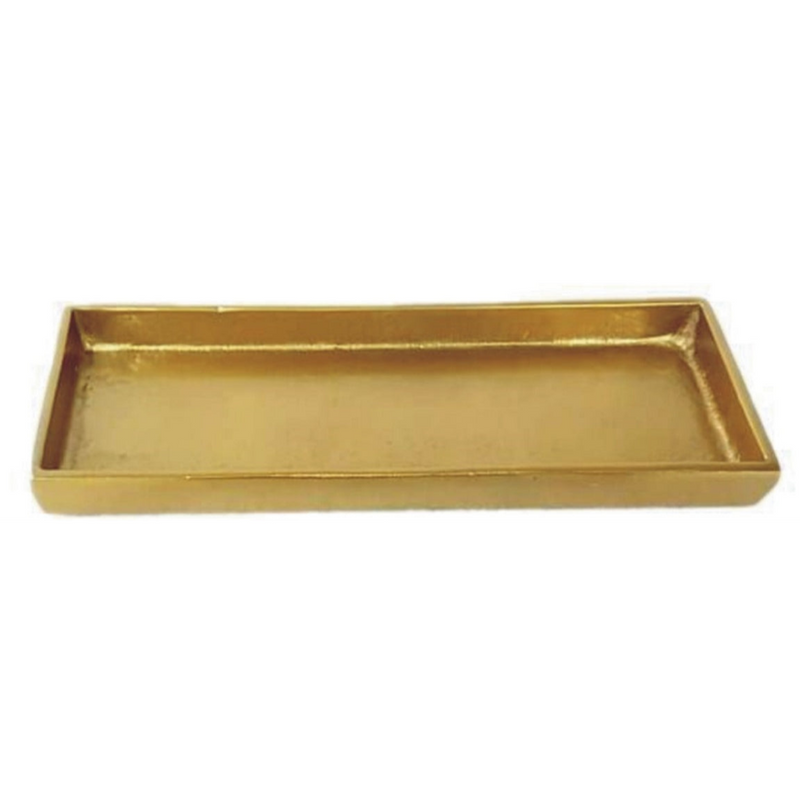 Small Gold Rectangular Tray, HOM , , BIDKHOME @feelathom