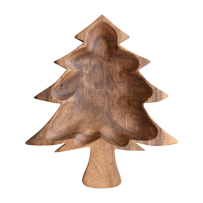 Acacia Wood Christmas Tree Shaped Bowl, FEEL AT HOM , , FEEL AT HOM  @feelathom